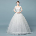 HQ171 African Women Frocks and Dresses Sexy V-neck Bridal Gown Lace Vestido De Novia flora fairy wedding gown dress